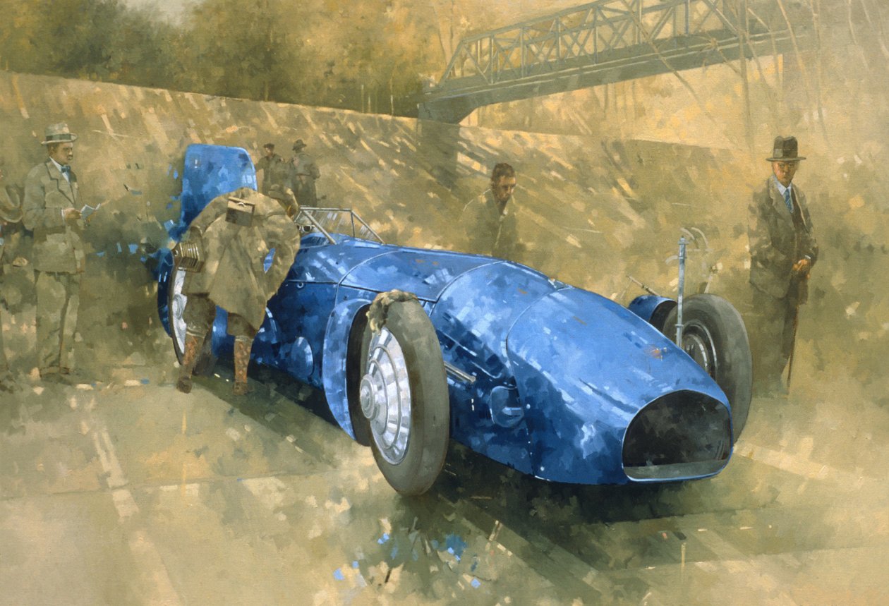 Bluebird à Brooklands - Peter Miller