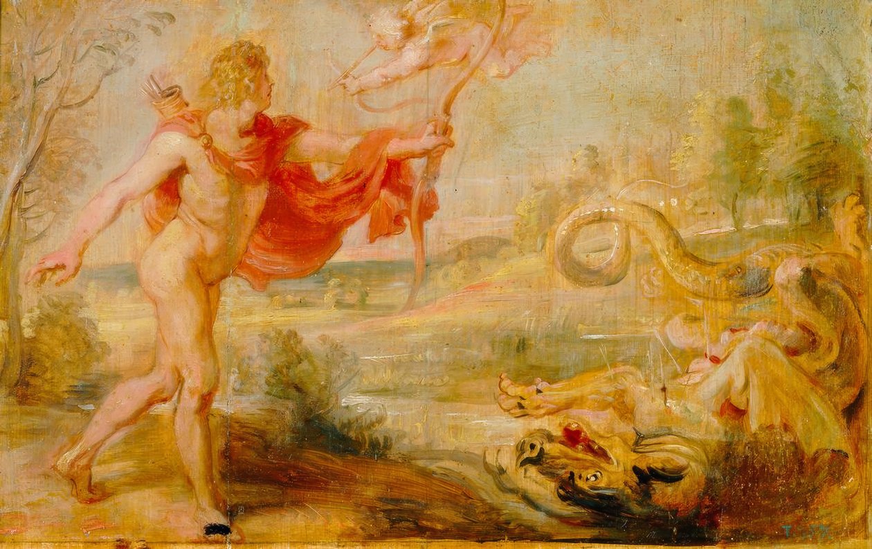 Apollon tue le serpent Python - Peter Paul Rubens
