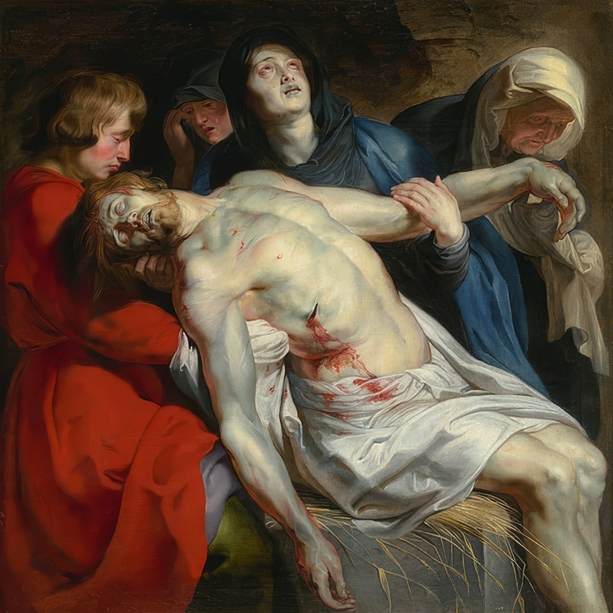 La Mise au tombeau du Christ. Vers 1612 - Peter Paul Rubens