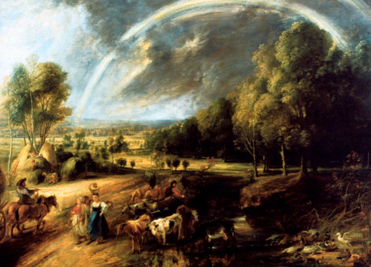 Paysage avec un arc-en-ciel, vers 1630 - Peter Paul Rubens