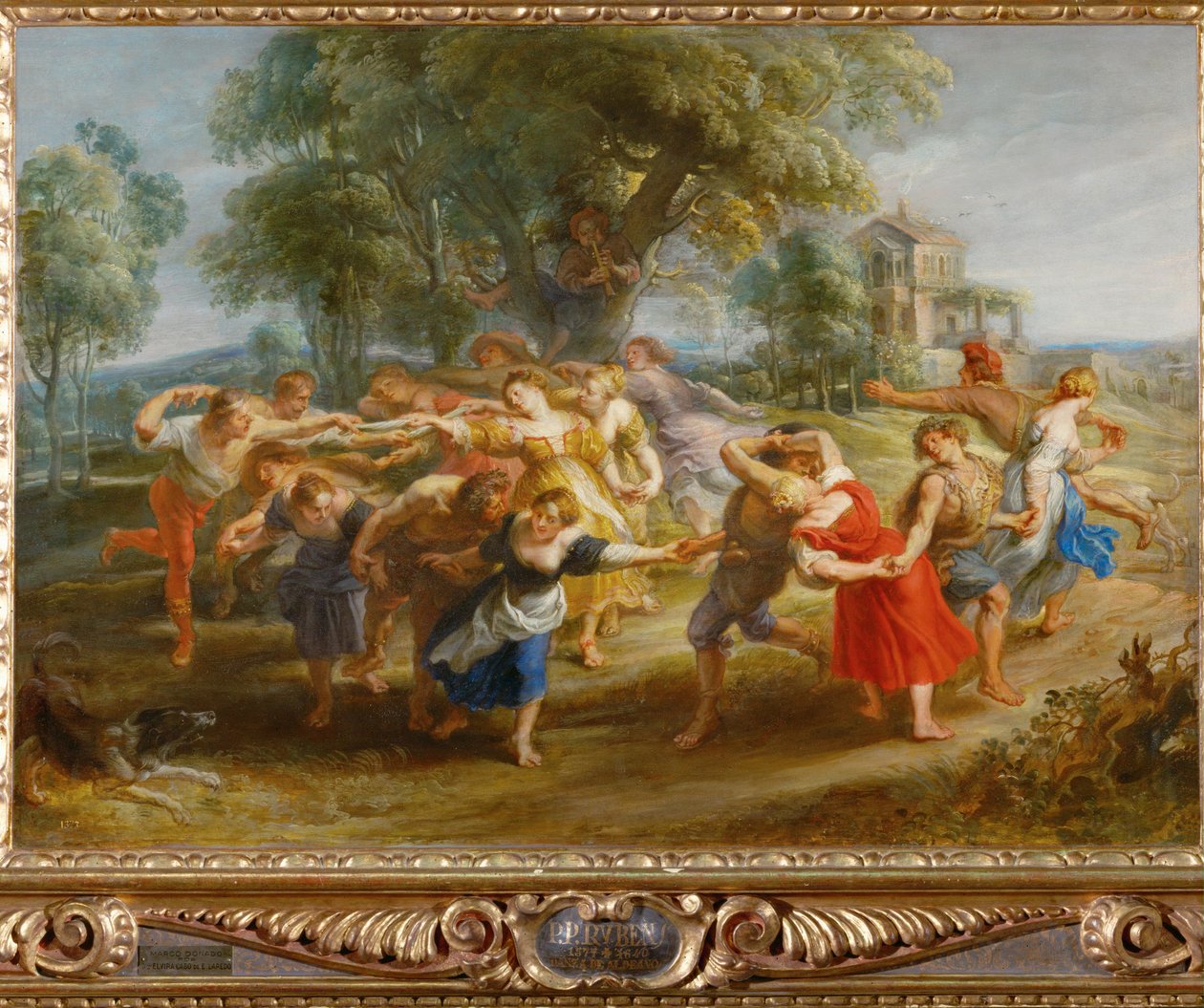 Danse des paysans, vers 1630 (peinture sur bois) - Peter Paul Rubens