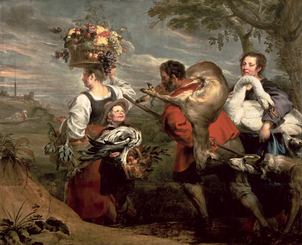 Paysans allant au marché - Peter Paul Rubens