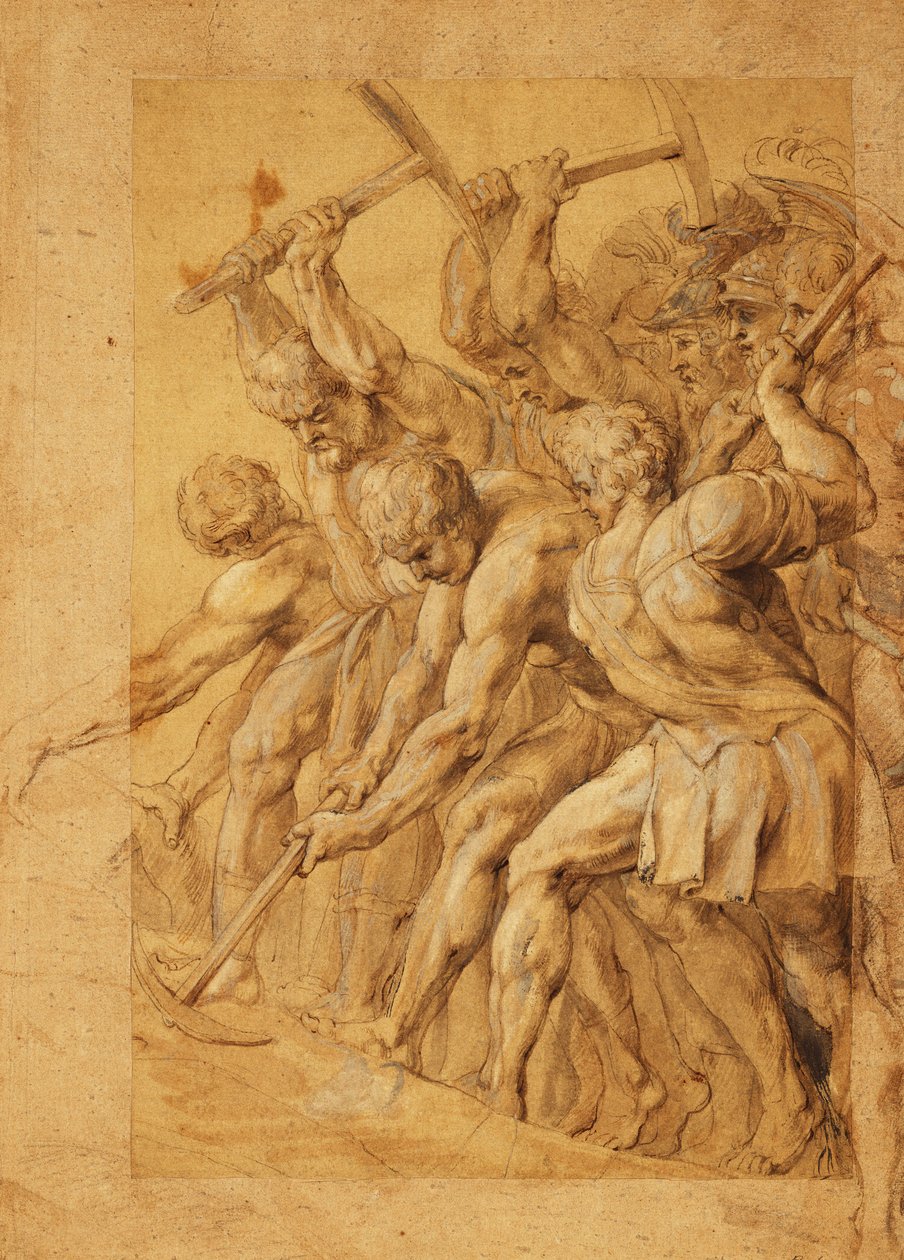 Soldats détruisant un pont - Peter Paul Rubens
