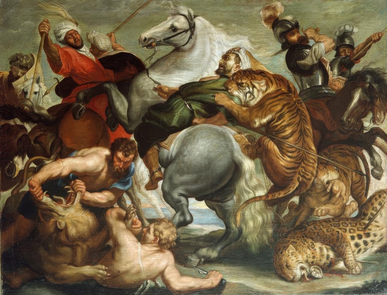 Chasse au tigre et au léopard - Peter Paul Rubens