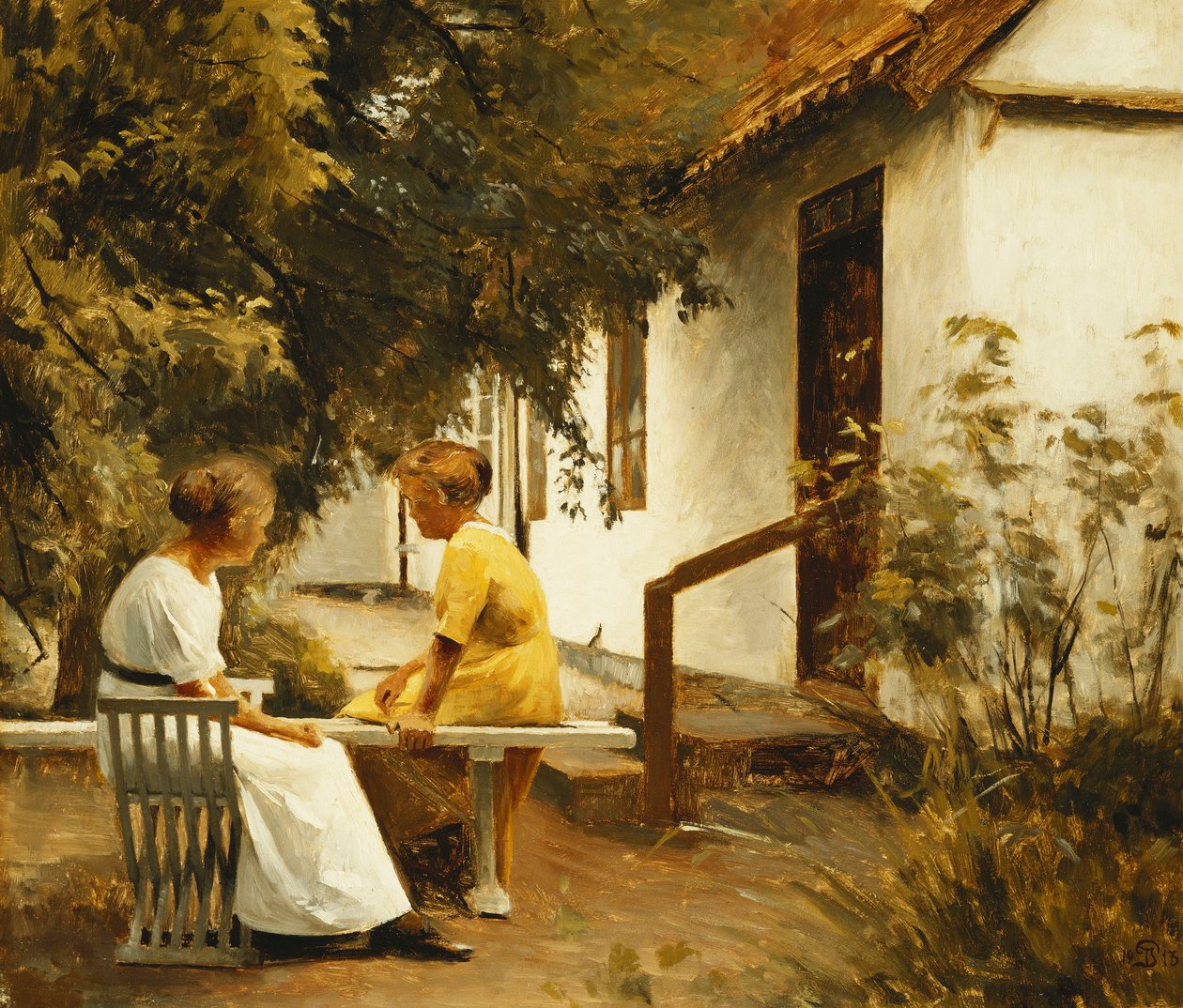 Dans le jardin - Peter Vilhelm Ilsted