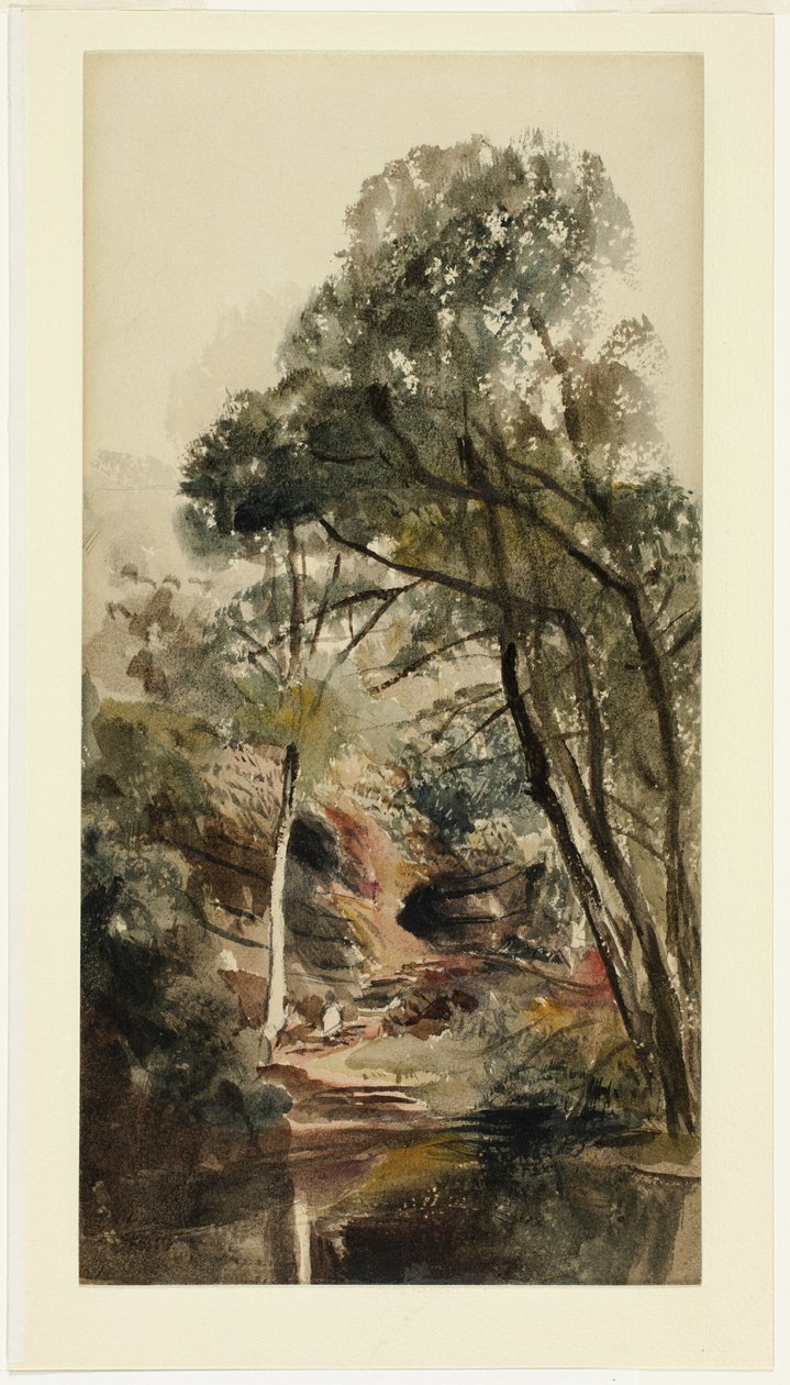 Paysage fluvial boisé - Peter de Wint