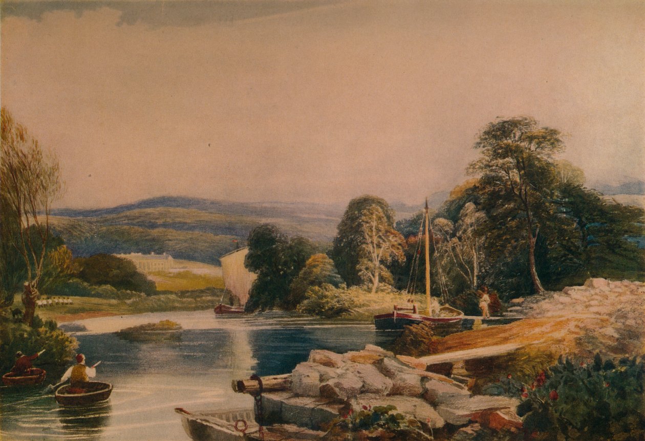 Sur le Teify, Cardiganshire, 19ème siècle, 1935 - Peter de Wint