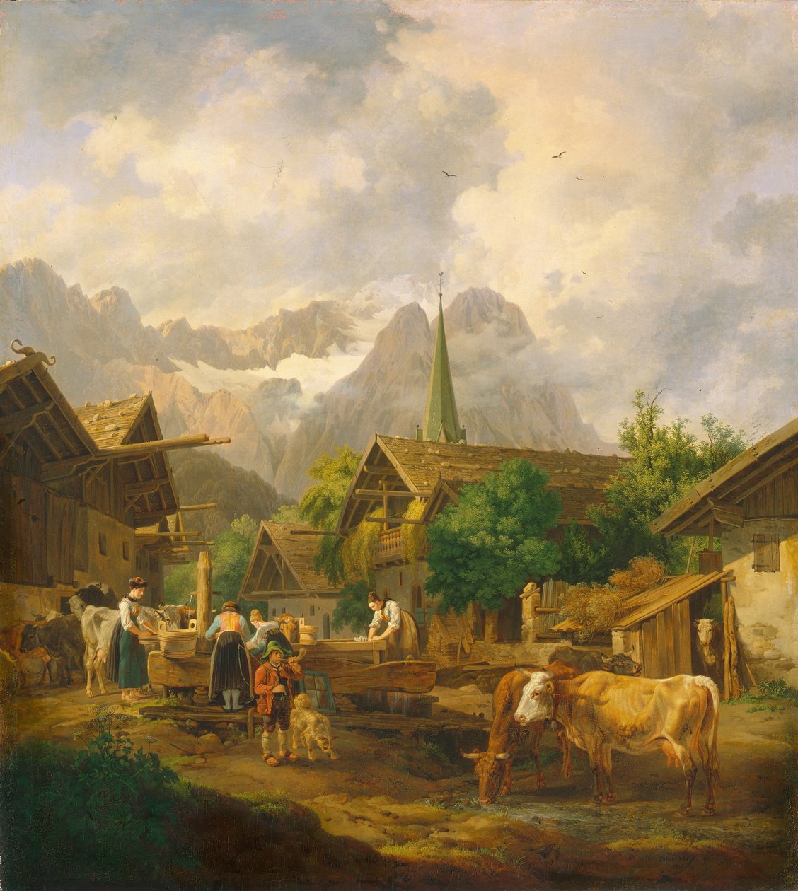 Matin à Partenkirchen - Peter von Hess
