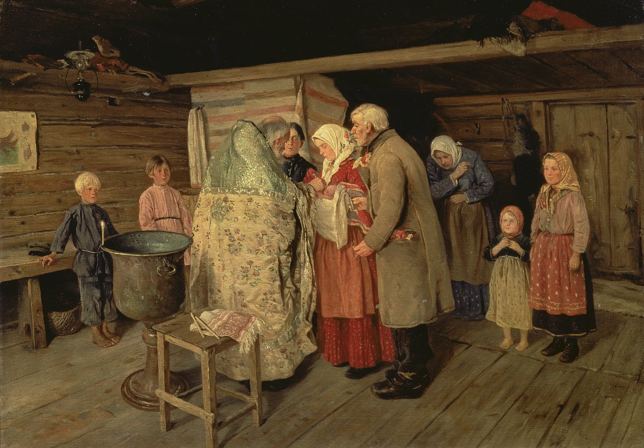 Le Baptême, 1896 - Petr Korovin
