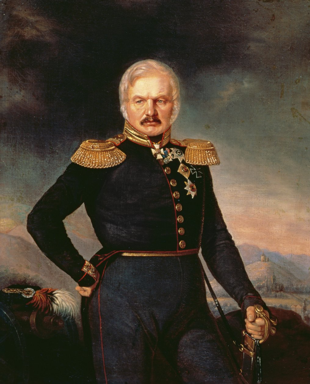 Portrait du général Alexei Ermolov (1816-27), vers 1843 - Petr Zakharovich Zakharov Chechenets