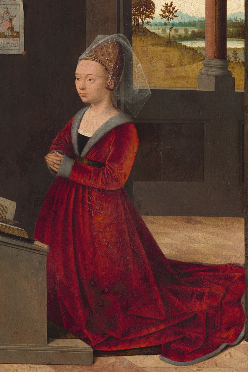 Donatrice agenouillée (détail) - Petrus Christus