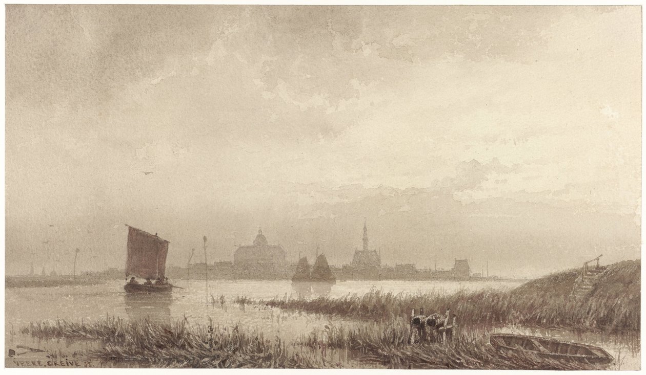 Vue de Veere - Petrus Franciscus Greive