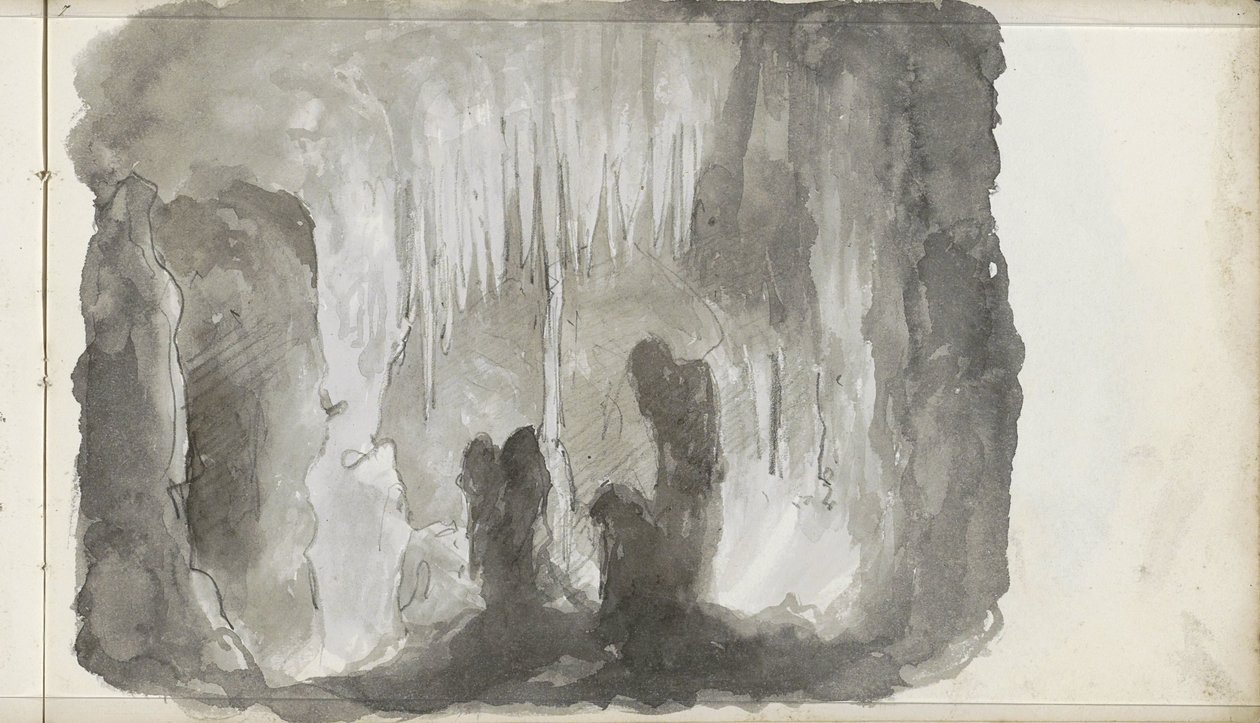 Grotte de stalactites - Petrus Johannes Schotel