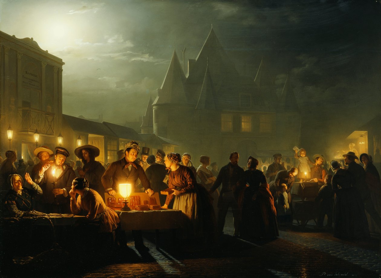 La Foire aux livres, 1852 - Petrus van Schendel