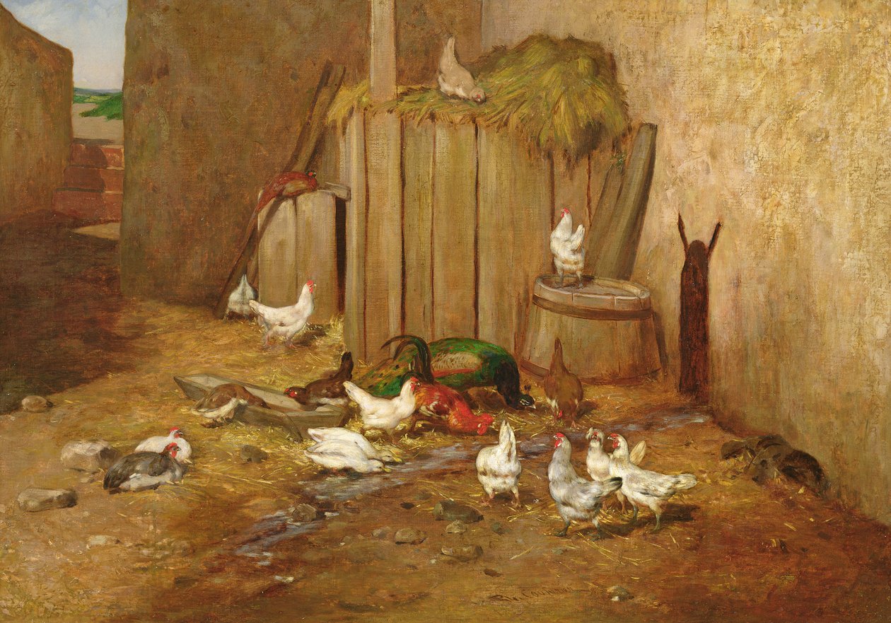 La Cour de ferme - Philibert Leon Couturier