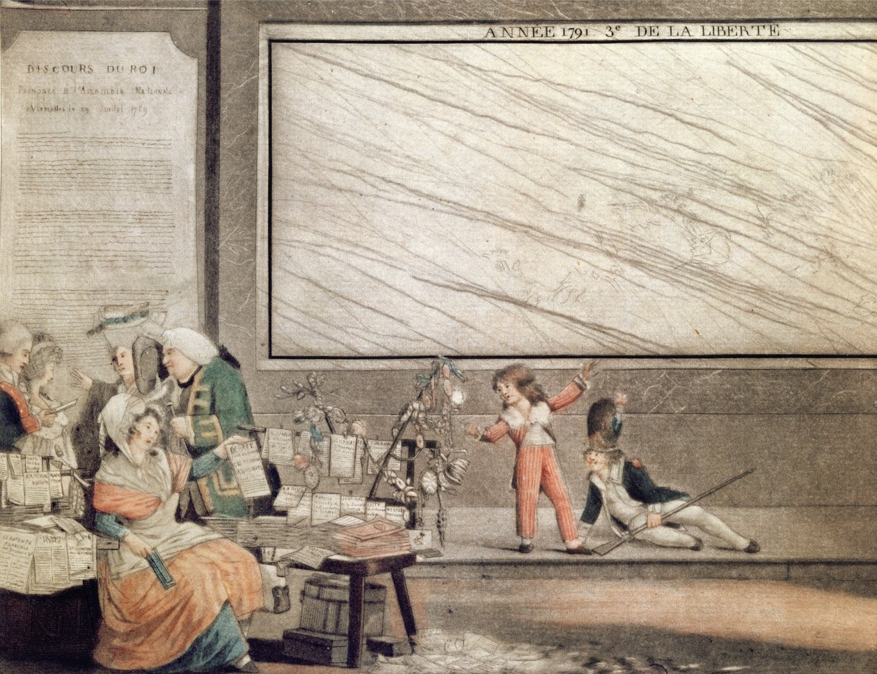 Almanach national pour 1791, dédié aux amis de la Constitution, 1790 (détail) - Philibert Louis Debucourt