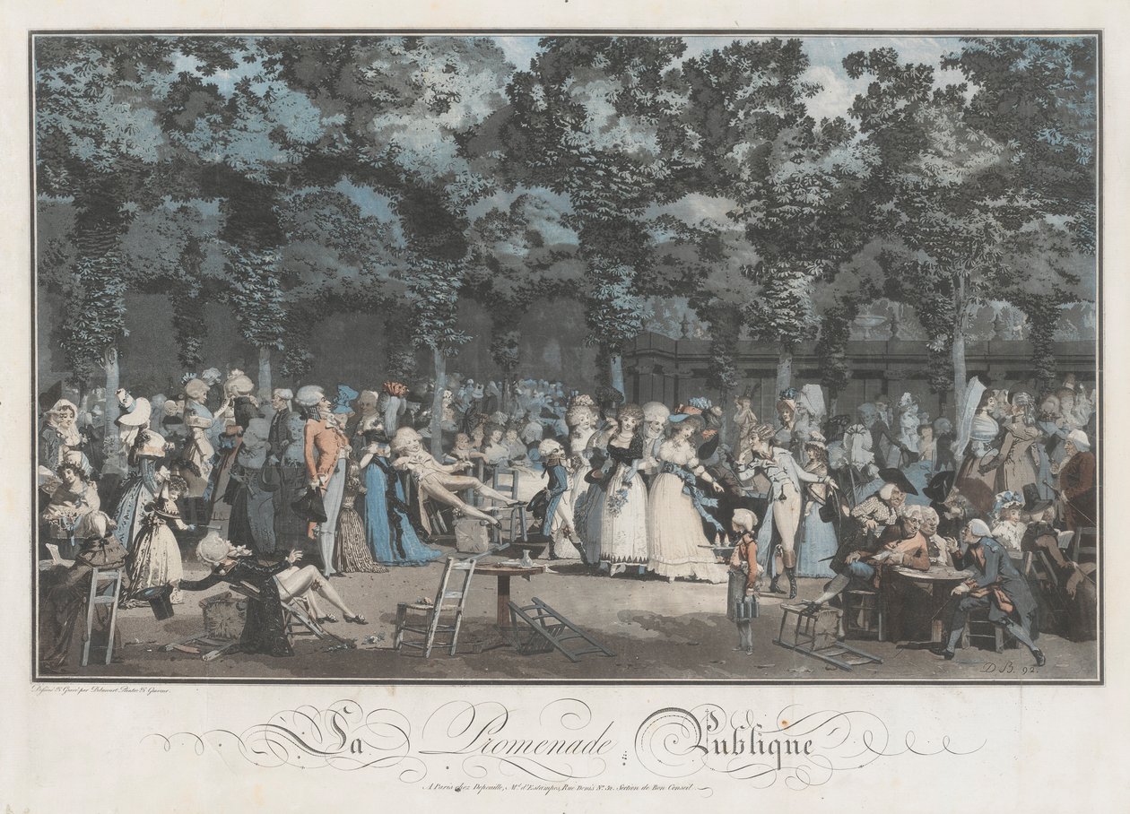 La Promenade Publique - Philibert Louis Debucourt