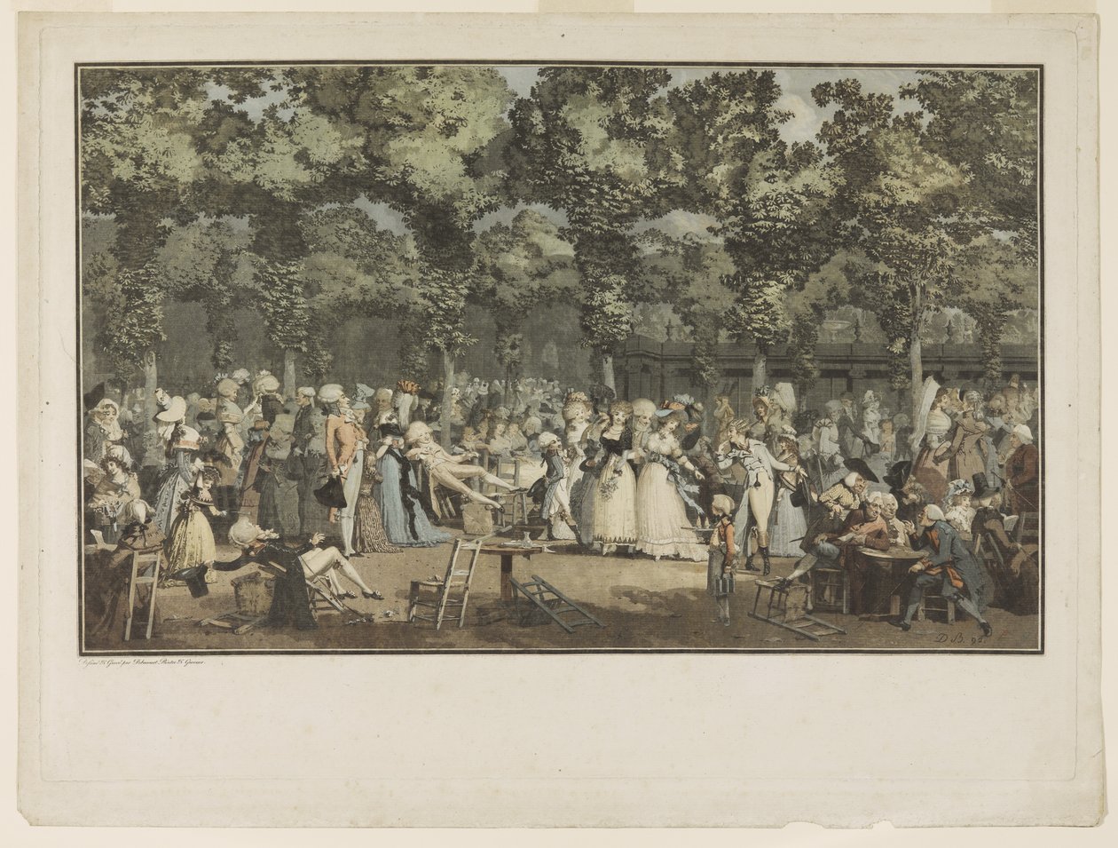 La promenade publique - Philibert Louis Debucourt