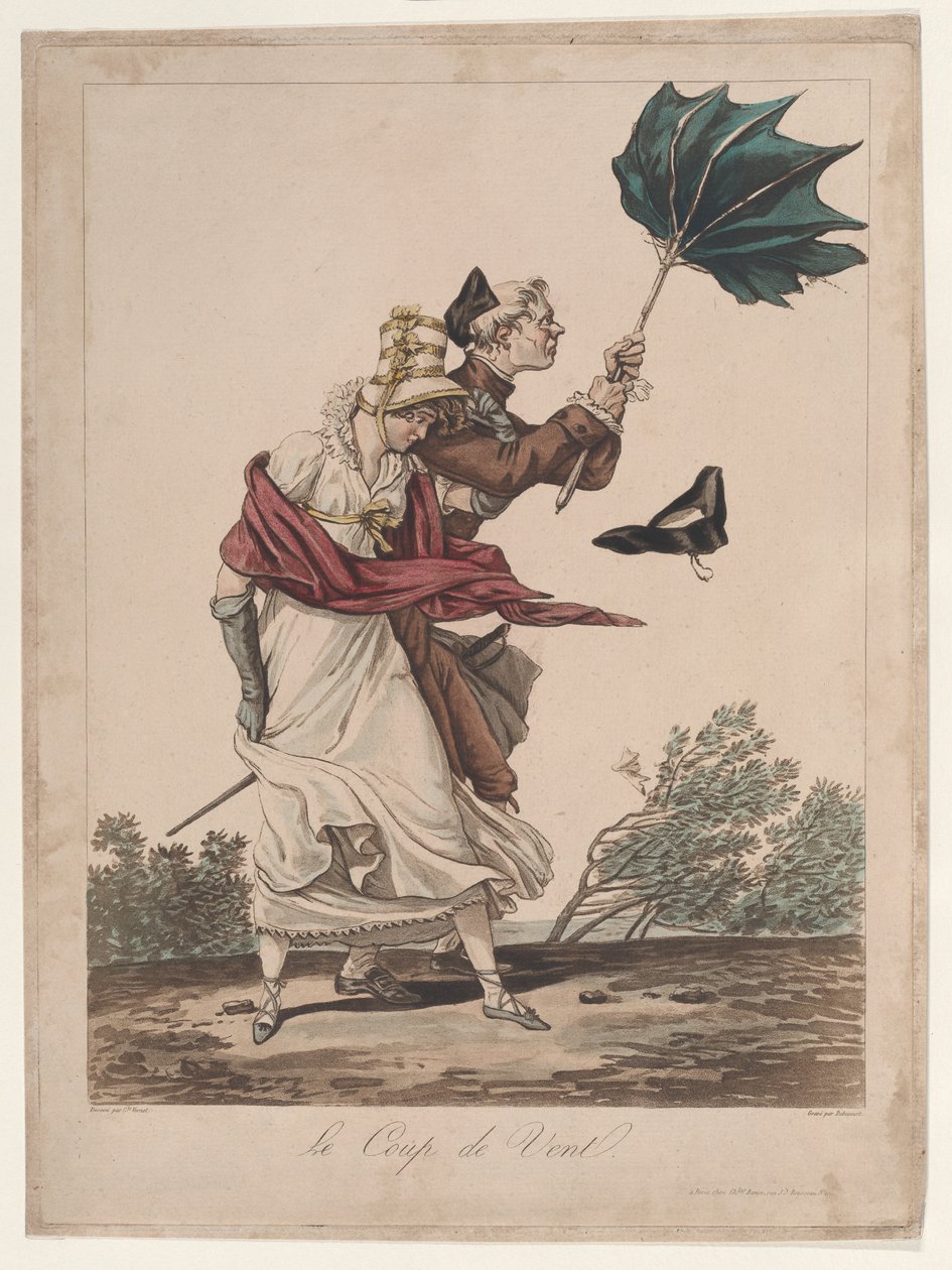 Le Coup de Vent - Philibert Louis Debucourt