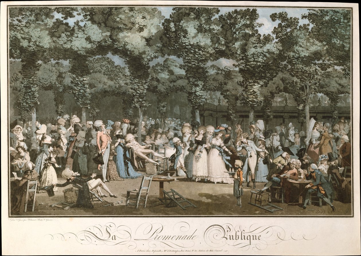 La Promenade publique, 1792 - Philibert Louis Debucourt