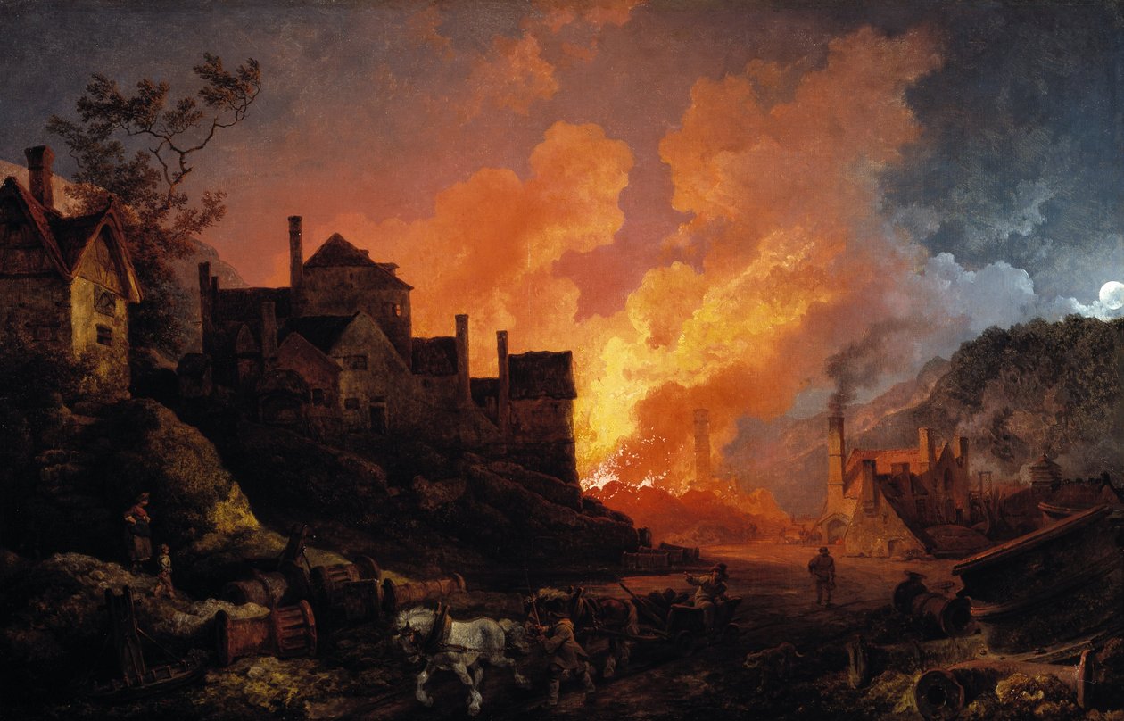 Coalbrookdale de nuit, 1801 - Philippe Jacques de Loutherbourg