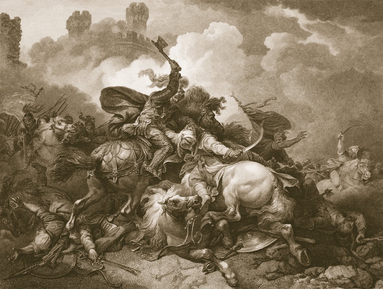 Richard Ier en Palestine, gravé par A. Smith, illustration de 