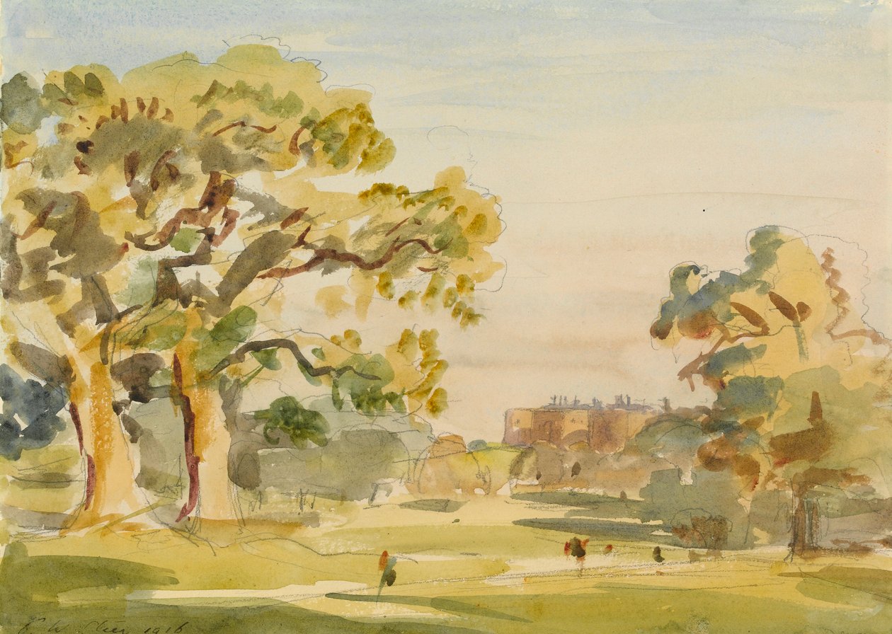 Vue du Château de Chirk, 1916 - Philip Wilson Steer