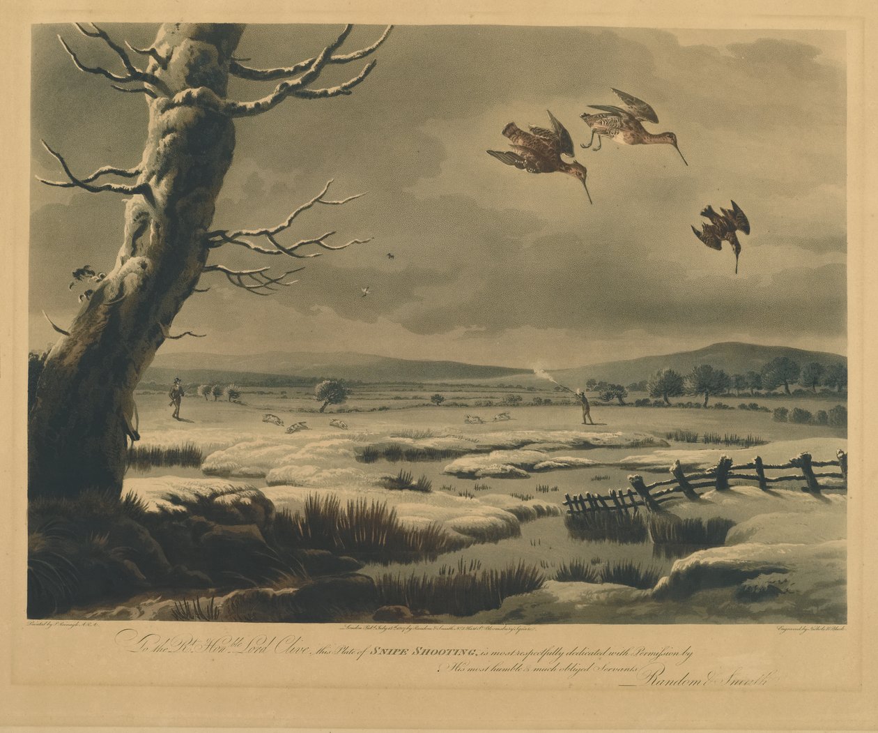 Chasse à la bécassine - Philip after Reinagle