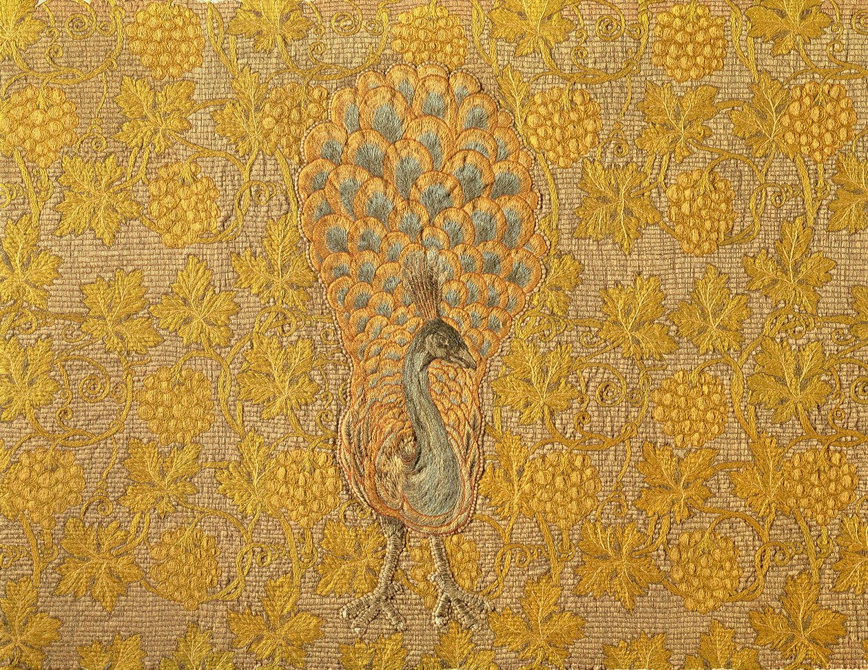 Paon et vigne, vers 1880-1900 - Philip Richard Morris