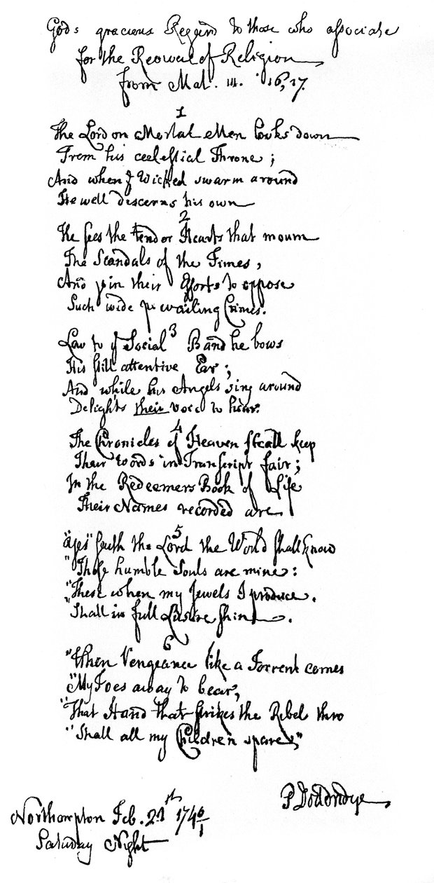 Poème du Dr Doddridge, 1746, 1840 - Philip Doddridge