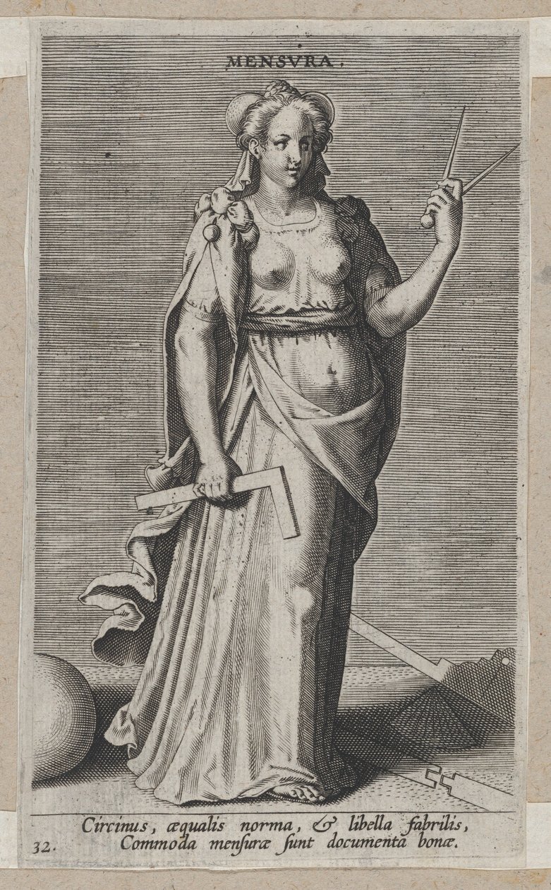 Mensura, de Prosopographia, vers 1585-90 - Philip Galle
