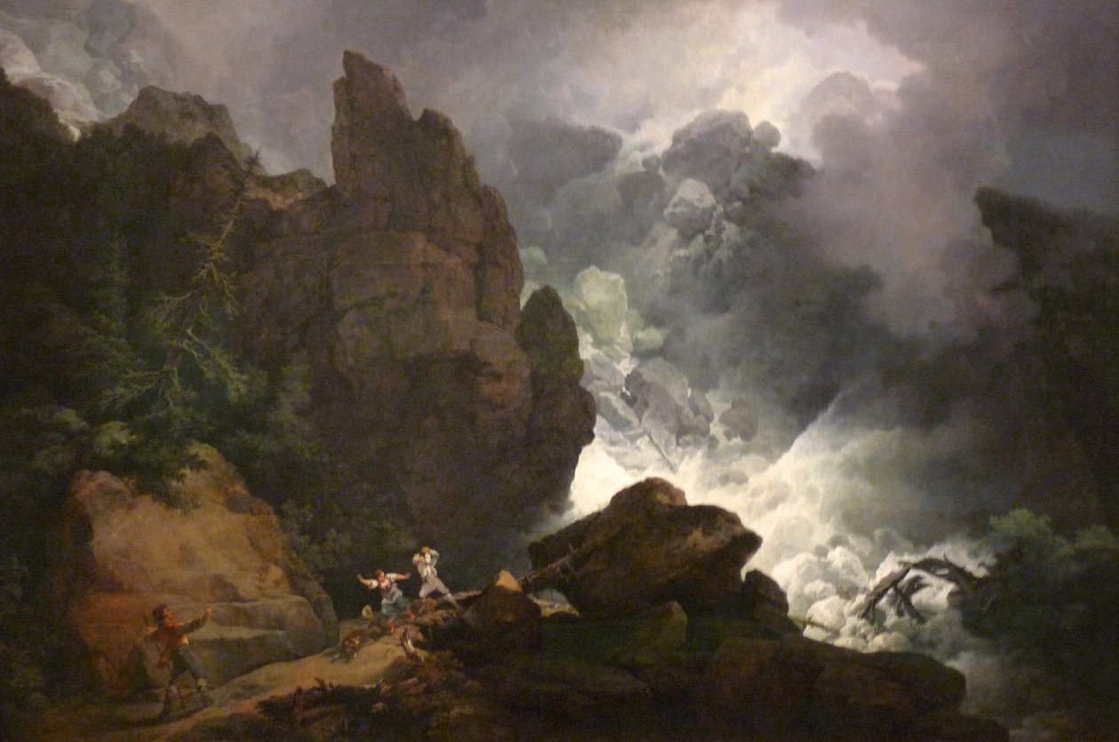 Une avalanche dans les Alpes - Philip James de Loutherbourg