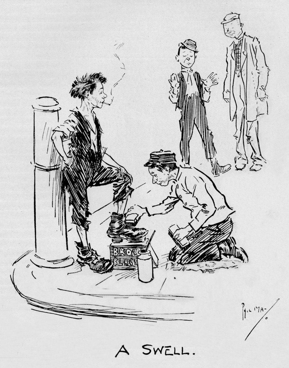 Un dandy, vers 1896, 1897 - Philip William May