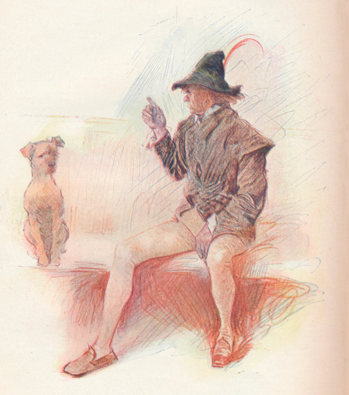 Launce et son chien - Philip William May