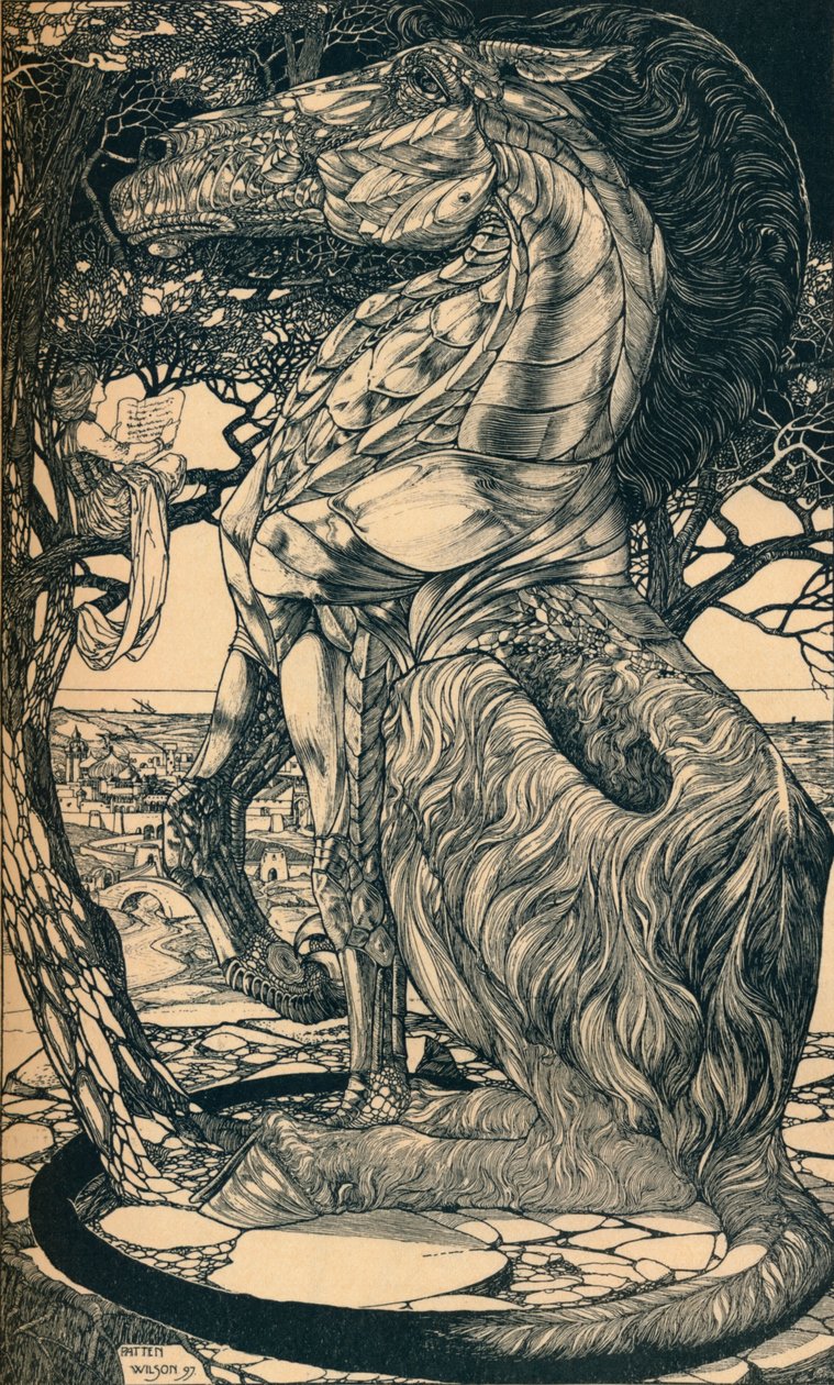 Rustum et le Simoorg, vers 1897 - Philip William May