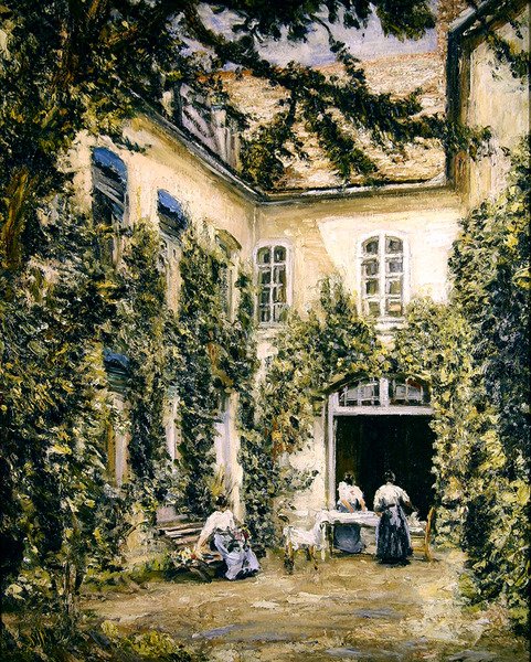 Figures dans une cour, Montreuil-sur-Mer - Philip Wilson Steer