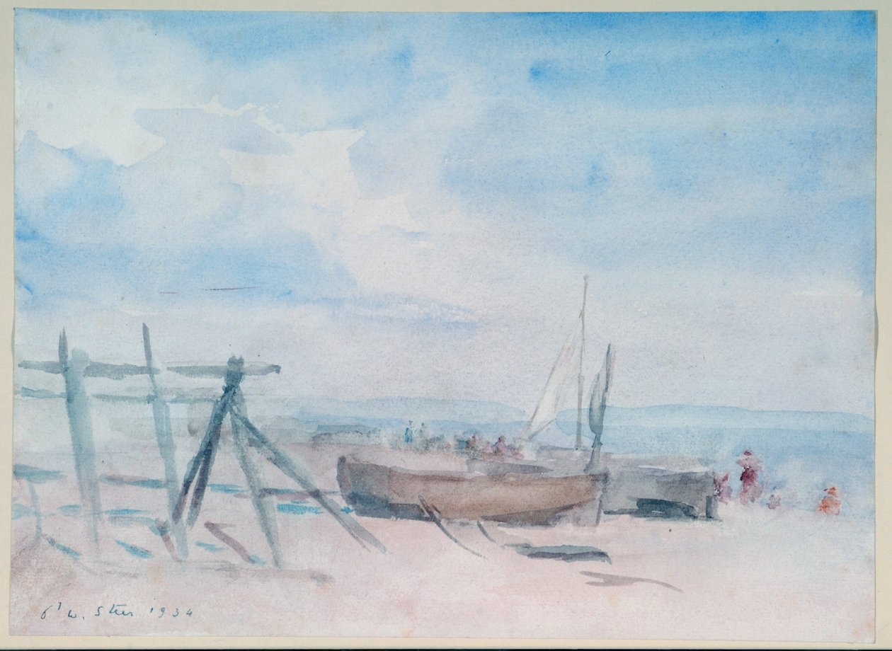 Marée basse, plage de Walmer - Philip Wilson Steer