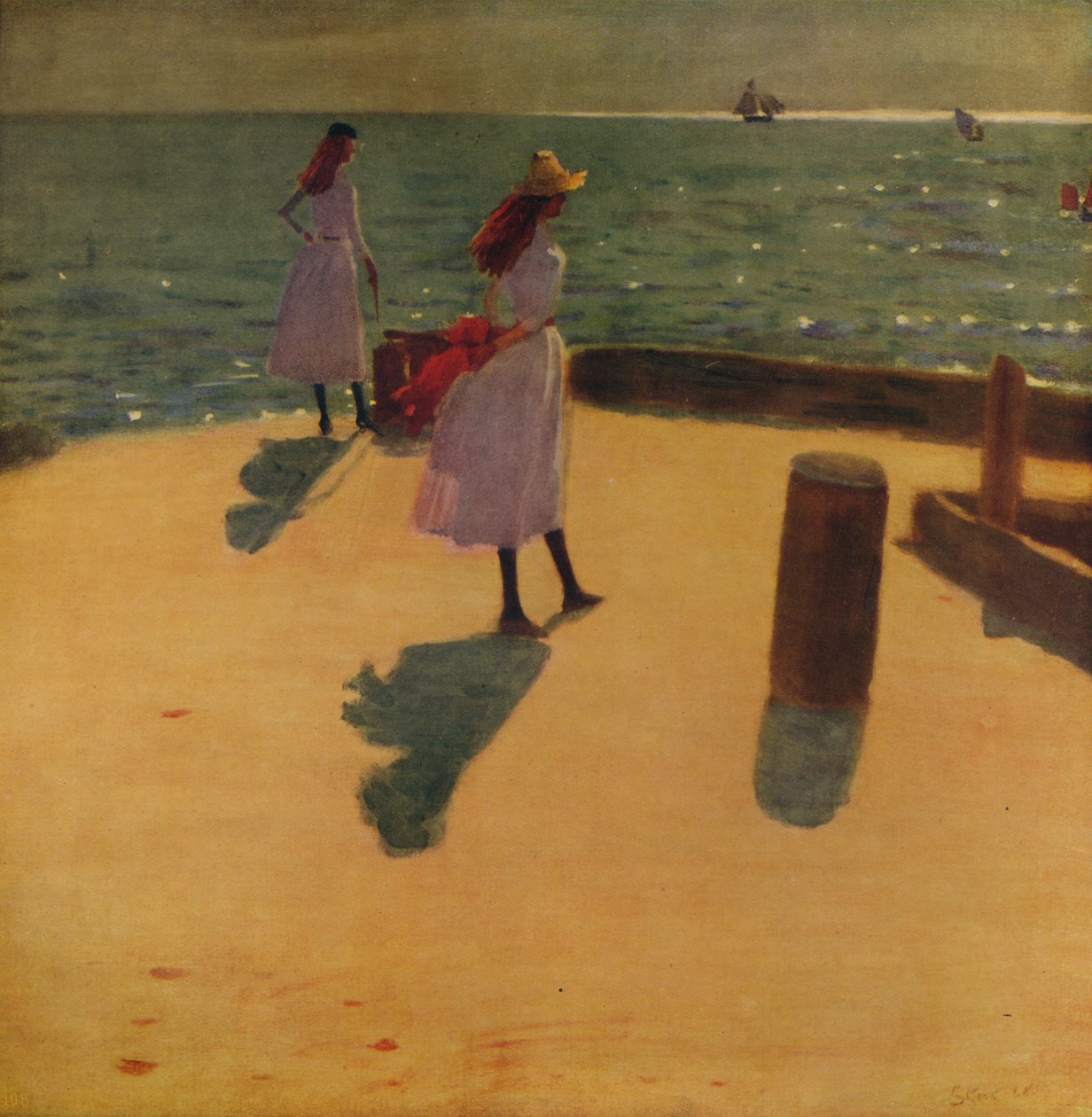 Sur la jetée de Walberswick, vers 1887, vers 1915 - Philip Wilson Steer