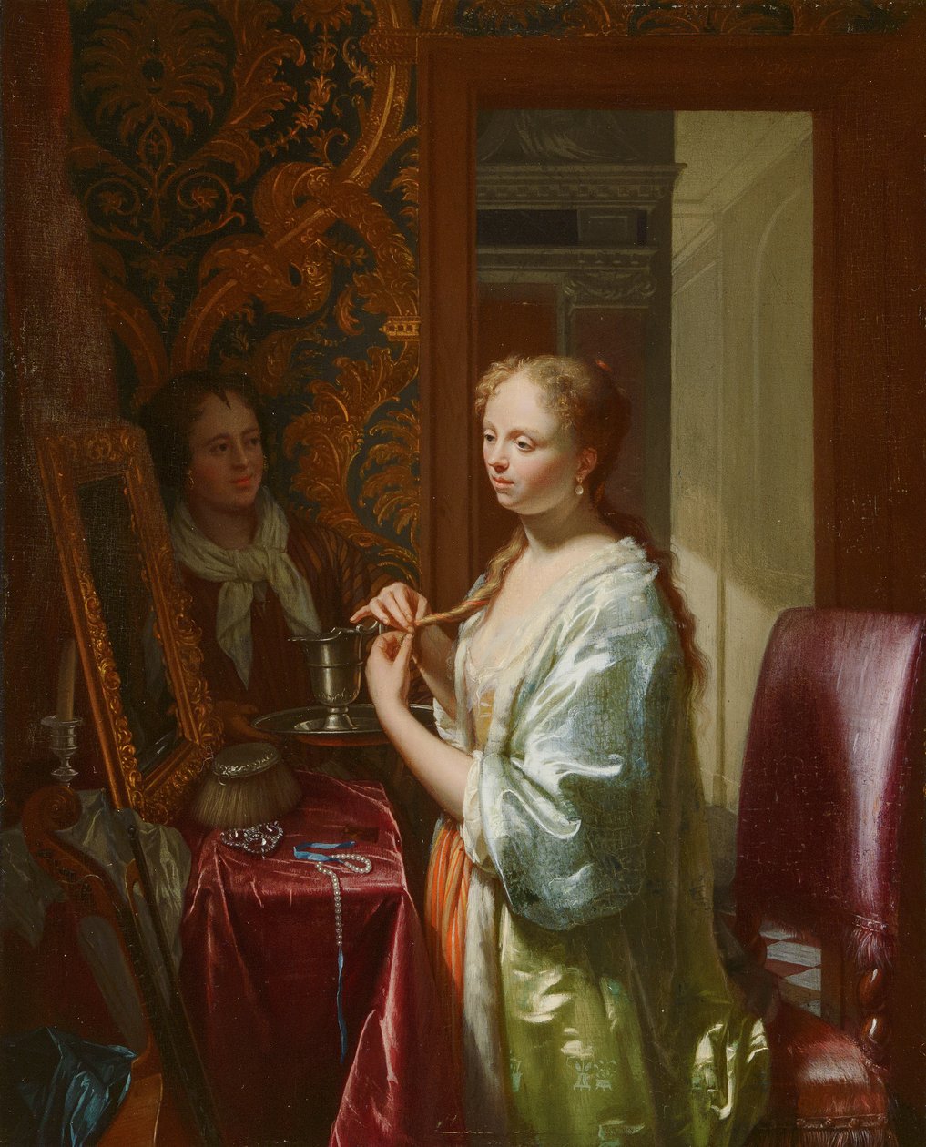 Dame à sa toilette - Philip van Dijk