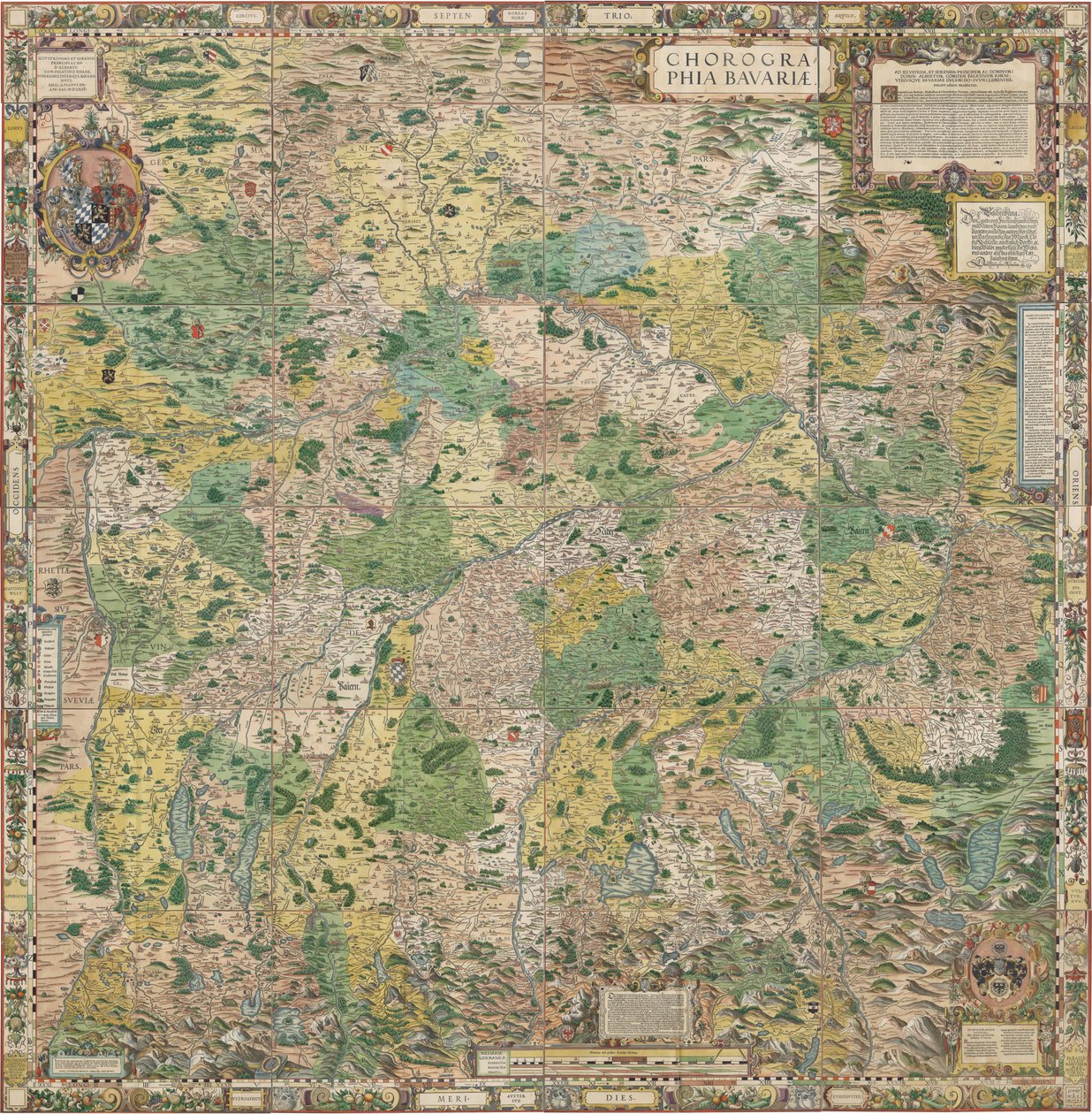 Cartes de Bavière de 1568 - Philipp Apian