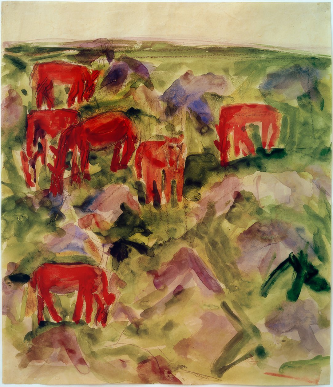 Chevaux rouges - Philipp Bauknecht