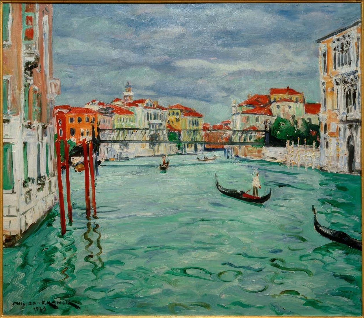 Canal avec gondoles - Philipp Franck