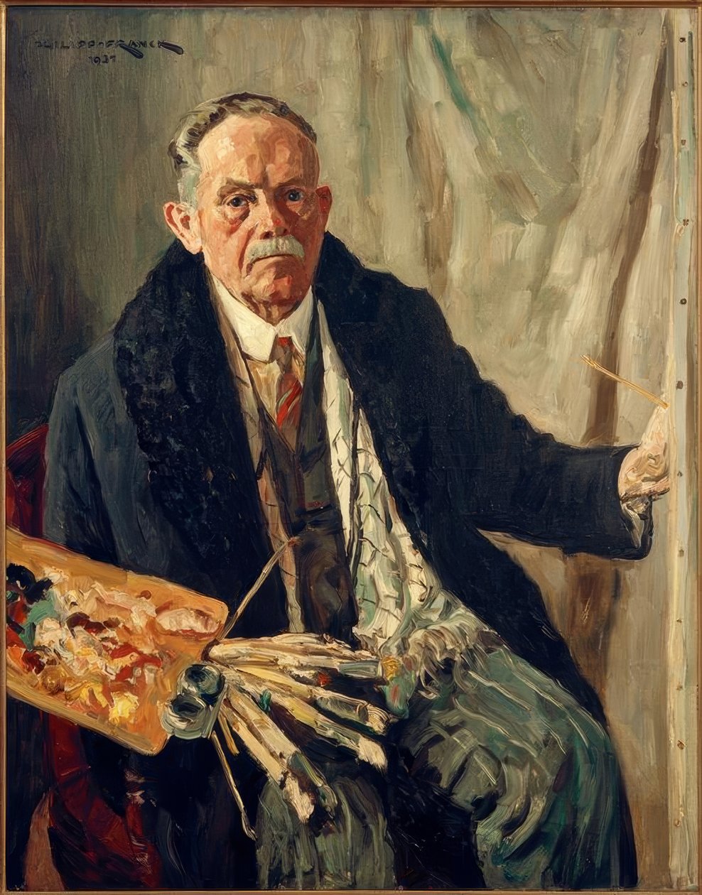 Autoportrait en manteau - Philipp Franck