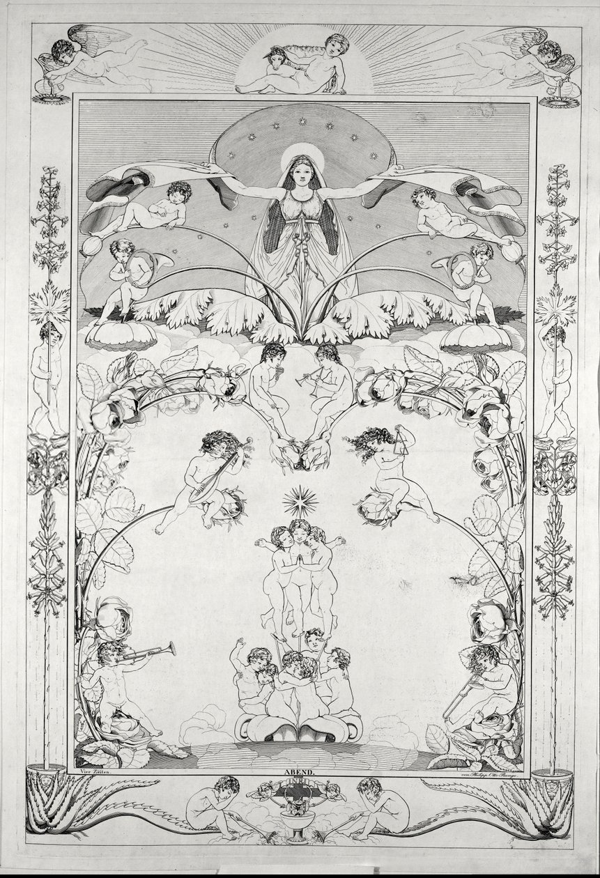 Soirée ... (gravure) - Philipp Otto Runge