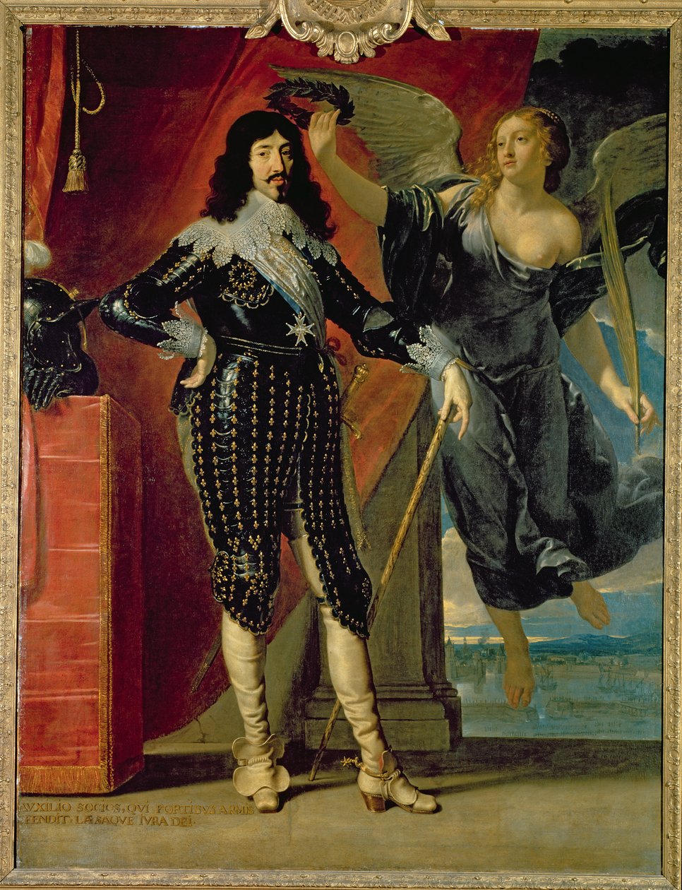 Louis XIII (1601-43) couronné par la Victoire, 1635 - Philippe de Champaigne