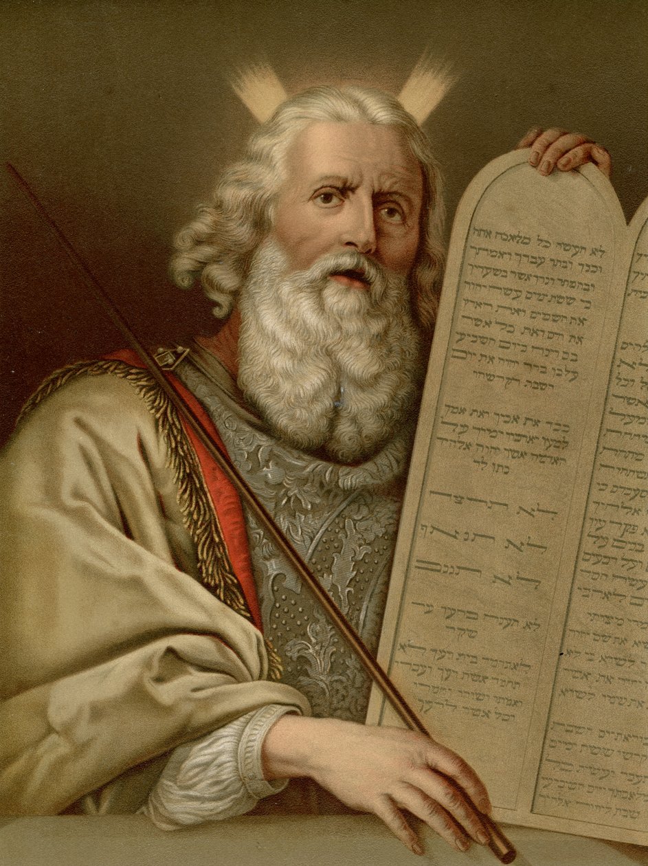 Moïse avec les nouvelles Tables de la Loi - Philippe de after Champaigne