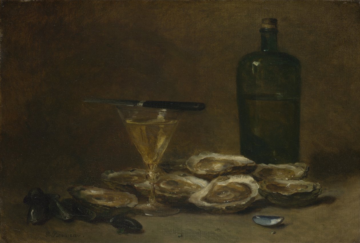 Nature morte avec huîtres, 1875-1877 - Philippe Rousseau