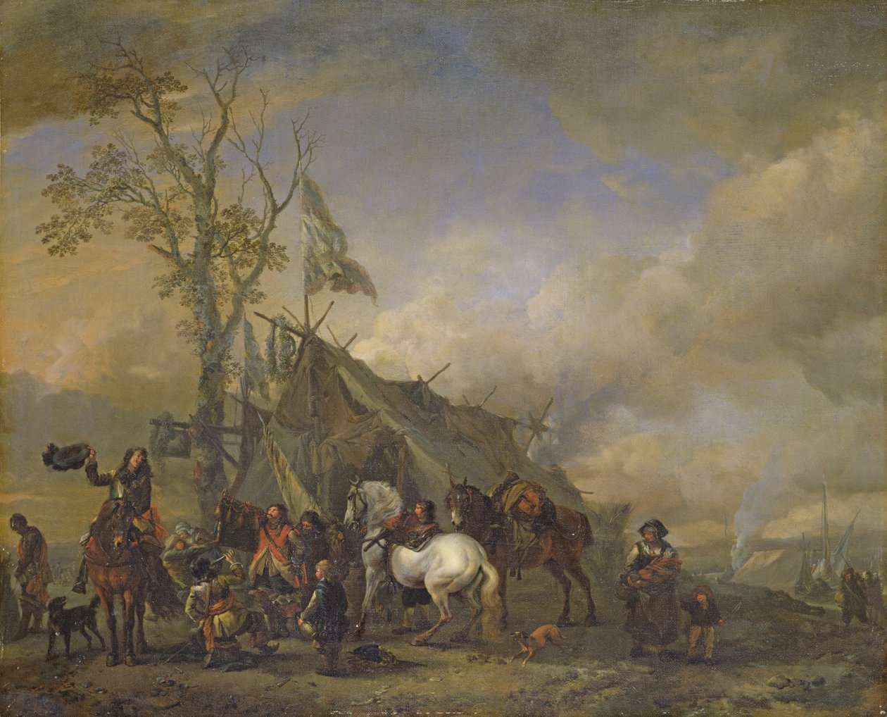 Départ des cavaliers - Philips Wouwerman