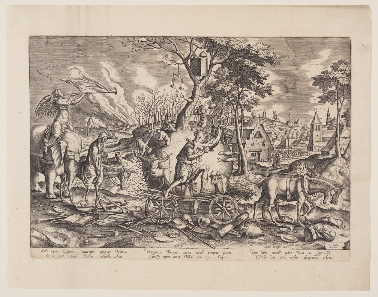 Le triomphe du temps - Philips Galle