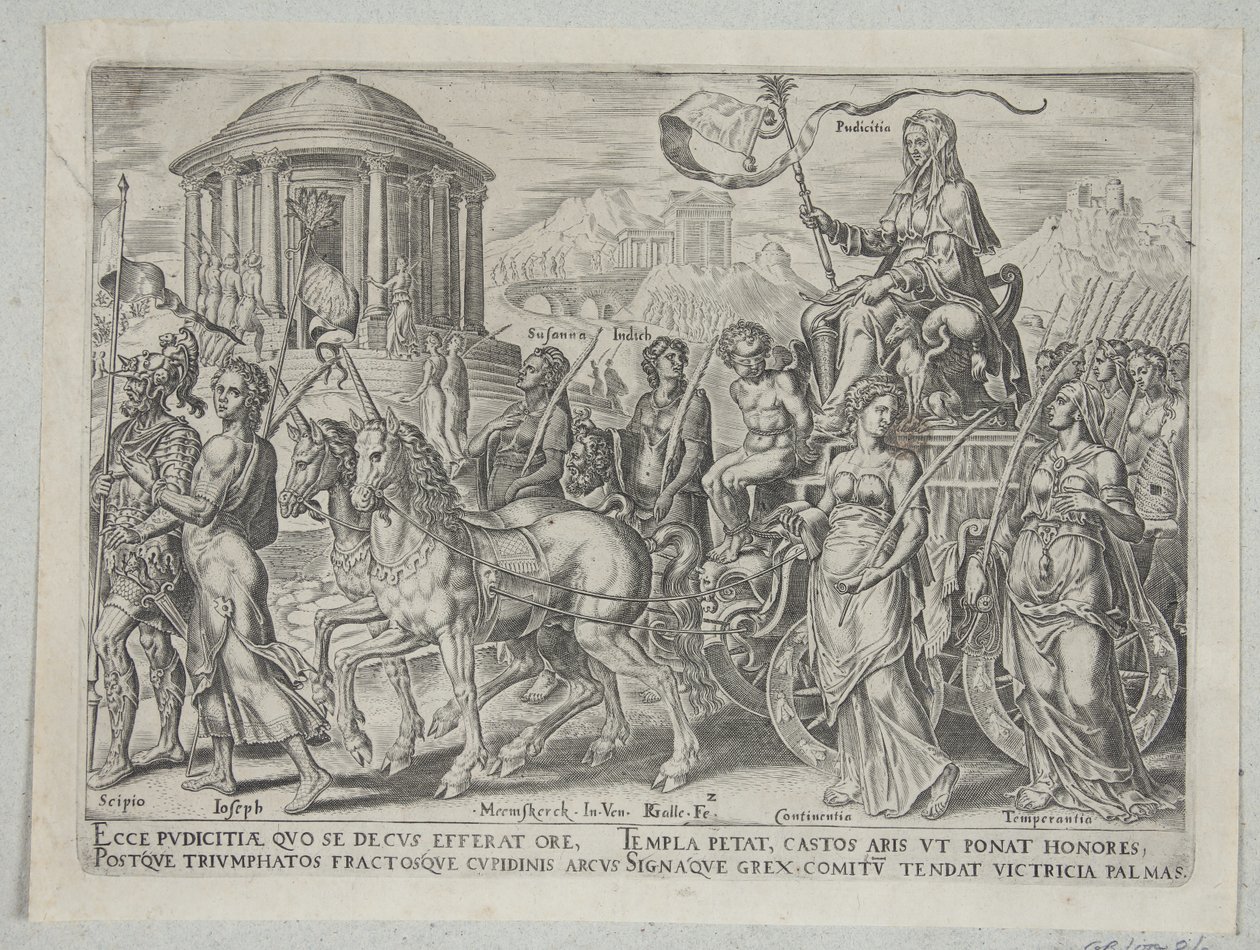 Le triomphe de la chasteté - Philips Galle